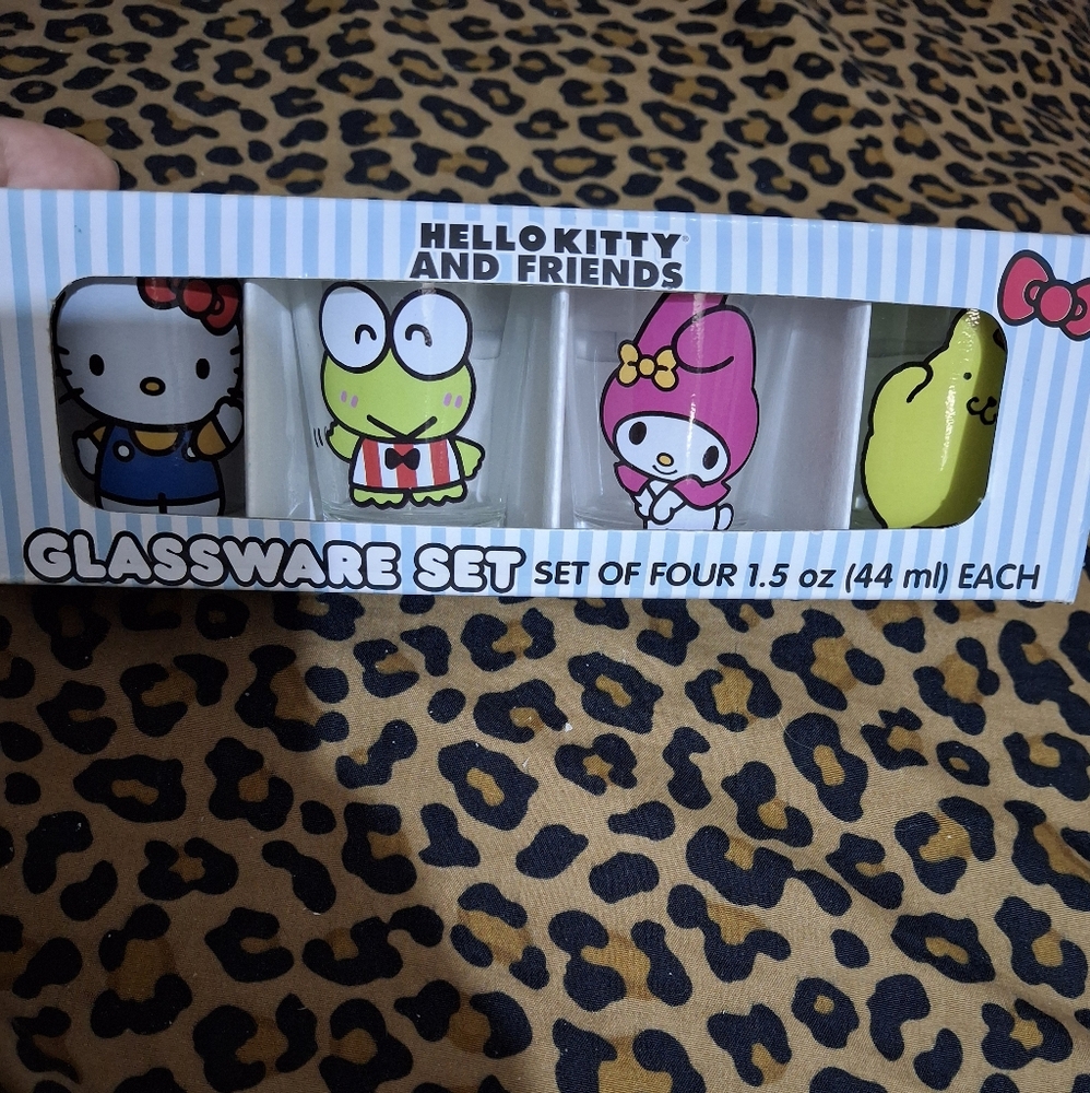 Hello Kitty and Friends Shots Glassware Set. Collector's Item.